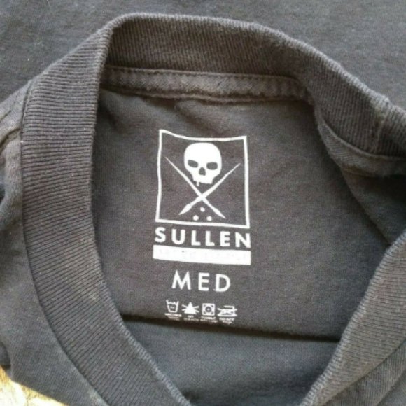 Sullen Art Collective T SHIRT Skull Hour Glass SIZE MEDIUM Black - Picture 3 of 3